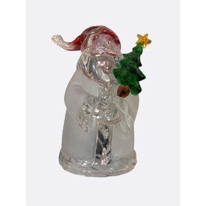 Santa Claus Night Light With Christmas Tree Plug-In